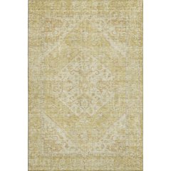 Premium Machine Washable Mayfield AMF1104 Gold 3' x 5' Rug