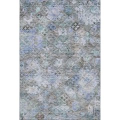 Premium Machine Washable Mayfield AMF1109 Blue 3' x 5' Rug