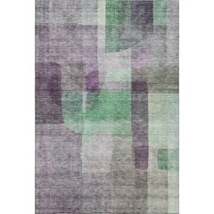 Premium Machine Washable Mayfield AMF1113 Purple 3' x 5' Rug