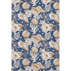 Premium Machine Washable Mayfield  Blue 3' x 5' Rug