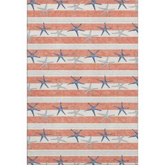 Premium Machine Washable Mayfield  Coral 3' x 5' Rug