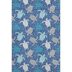 Premium Machine Washable Mayfield  Blue 3' x 5' Rug