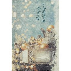 Premium Machine Washable Mayfield  Blue 3' x 5' Rug