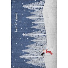 Premium Machine Washable Mayfield  Blue 3' x 5' Rug