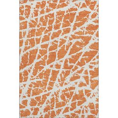 Premium Machine Washable Mayfield  Orange 3' x 5' Rug