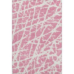 Premium Machine Washable Mayfield  Pink 3' x 5' Rug
