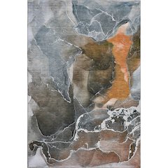 Premium Machine Washable Mayfield  Orange 3' x 5' Rug