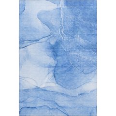 Premium Machine Washable Mayfield  Blue 3' x 5' Rug