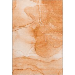 Premium Machine Washable Mayfield  Orange 3' x 5' Rug