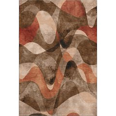 Premium Machine Washable Mayfield  Chocolate 3' x 5' Rug