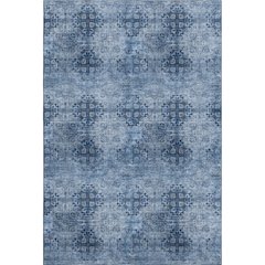 Premium Machine Washable Mayfield  Navy 3' x 5' Rug
