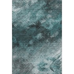Premium Machine Washable Mayfield  Teal 3' x 5' Rug