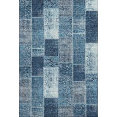 Premium Machine Washable Mayfield  Blue 3' x 5' Rug