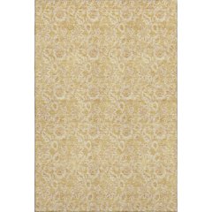 Premium Machine Washable Mayfield AMF661 Gold 3' x 5' Rug