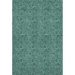 Premium Machine Washable Mayfield AMF661 Teal 3' x 5' Rug