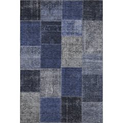Premium Machine Washable Mayfield AMF663 Navy 3' x 5' Rug