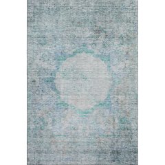 Premium Machine Washable Mayfield AMF675 Teal 3' x 5' Rug