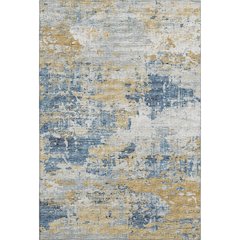 Premium Machine Washable Mayfield  Blue 3' x 5' Rug