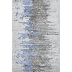 Premium Machine Washable Mayfield AMF704 Blue 3' x 5' Rug