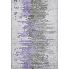 Premium Machine Washable Mayfield AMF704 Purple 3' x 5' Rug