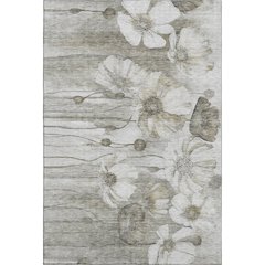 Premium Machine Washable Mayfield AMF712 Taupe 3' x 5' Rug