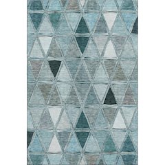 Premium Machine Washable Mayfield AMF722 Teal 3' x 5' Rug