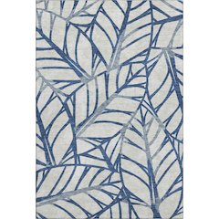 Premium Machine Washable Mayfield AMF741 Navy 3' x 5' Rug
