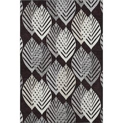 Premium Machine Washable Mayfield AMF744 Black 3' x 5' Rug