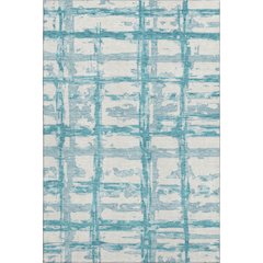 Premium Machine Washable Mayfield AMF745 Teal 3' x 5' Rug