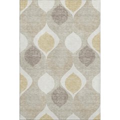 Premium Machine Washable Mayfield AMF749 Beige 3' x 5' Rug