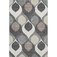 Premium Machine Washable Mayfield AMF749 Gray 3' x 5' Rug