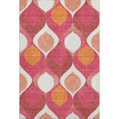 Premium Machine Washable Mayfield AMF749 Pink 3' x 5' Rug