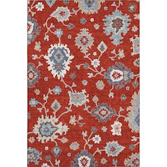 Premium Machine Washable Mayfield AMF753 Red 3' x 5' Rug