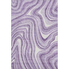 Premium Machine Washable Mayfield AMF756 Lavender 3' x 5' Rug