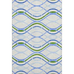 Premium Machine Washable Mayfield AMF757 Sky 3' x 5' Rug