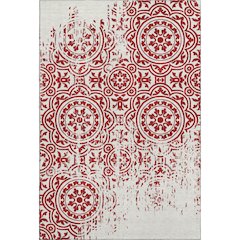 Premium Machine Washable Mayfield AMF758 Red 3' x 5' Rug