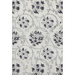 Premium Machine Washable Mayfield AMF762 Black 3' x 5' Rug