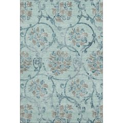 Premium Machine Washable Mayfield AMF762 Teal 3' x 5' Rug