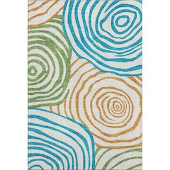 Premium Machine Washable Mayfield AMF765 White 3' x 5' Rug
