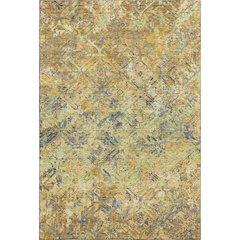 Premium Machine Washable Mayfield AMF768 Gold 3' x 5' Rug