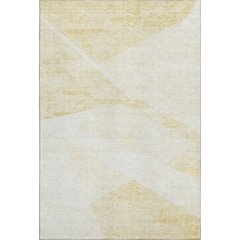 Premium Machine Washable Mayfield AMF770 Gold 3' x 5' Rug