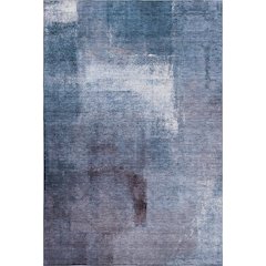 Premium Machine Washable Mayfield AMF787 Navy 3' x 5' Rug