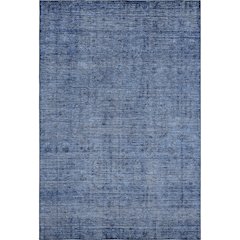 Premium Machine Washable Mayfield AMF790 Navy 3' x 5' Rug