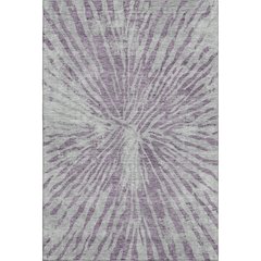 Premium Machine Washable Mayfield AMF818 Purple 3' x 5' Rug