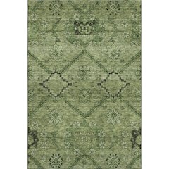 Premium Machine Washable Mayfield AMF842 Olive 3' x 5' Rug