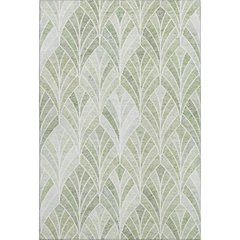 Premium Machine Washable Mayfield AMF851 Sage 3' x 5' Rug