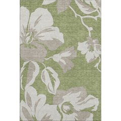 Premium Machine Washable Mayfield AMF857 Olive 3' x 5' Rug