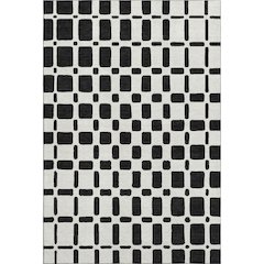 Premium Machine Washable Mayfield AMF871 Black 3' x 5' Rug