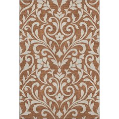 Premium Machine Washable Mayfield AMF875 Paprika 3' x 5' Rug