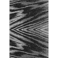 Premium Machine Washable Mayfield AMF876 Black 3' x 5' Rug